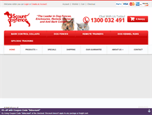 Tablet Screenshot of discountdogfence.com.au